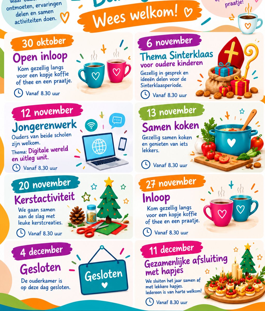 Programma Ouderkamer november