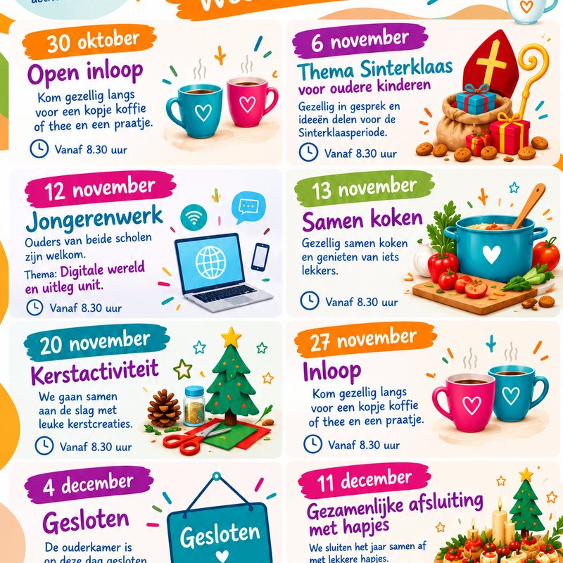 Programma Ouderkamer november